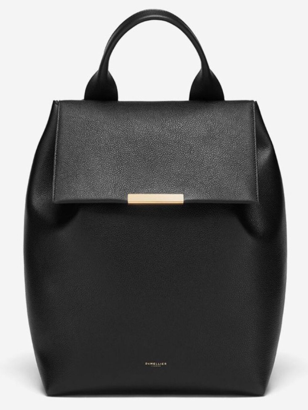 DEMELLIER LONDON AMSTERDAM BACKPACK BLACK LEATHER BAG